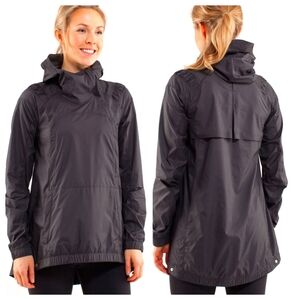 Lululemon Pack and Go Pullover Lightweight Jacket Charcoal Grey Sz 6